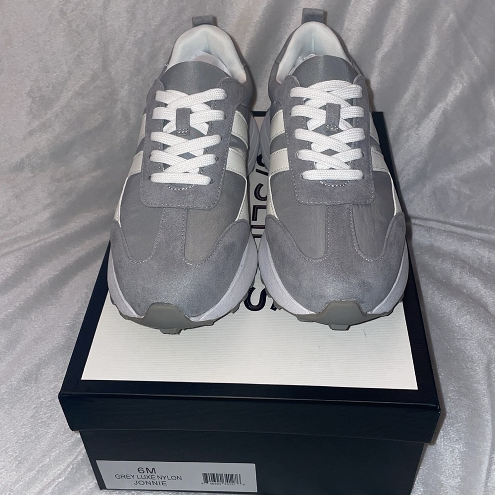 NWT J/SLIDES JONNIE Luxe Nylon in Grey - Picture 7 of 15